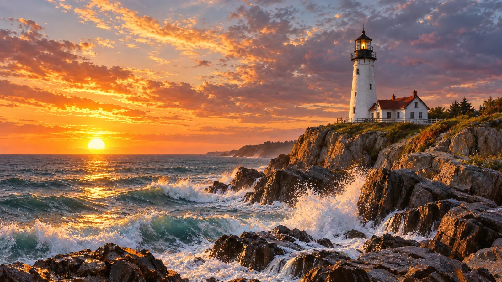 The same lighthouse as a photograph
